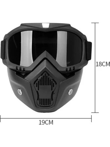 🏍️ Moonrider ProRider Mask – Nefes Alabilir, Rüzgâr Geçirmez Motokros Maskesi